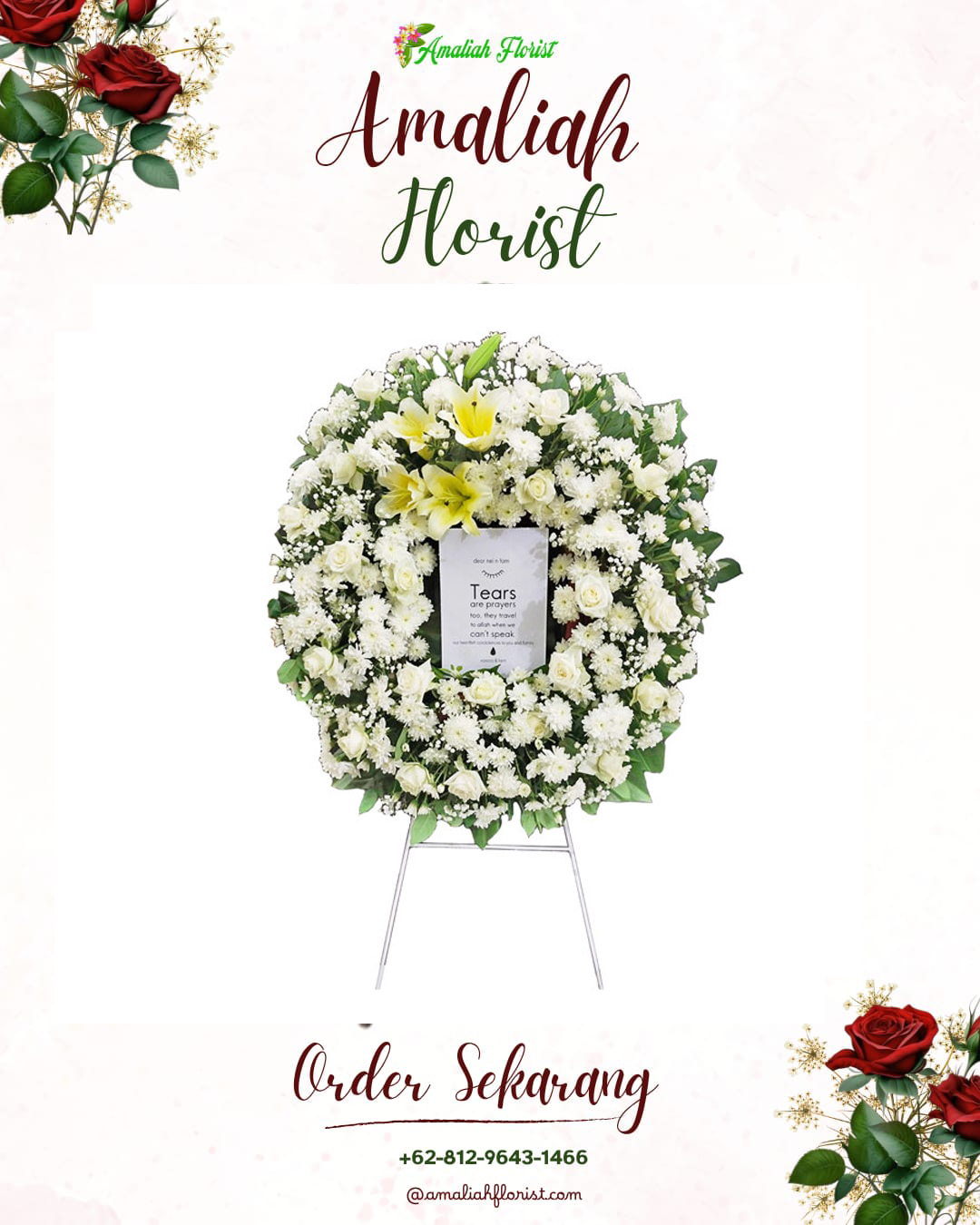 Krans Bunga Duka Pamarayan